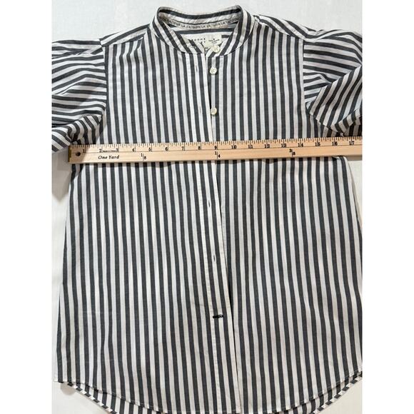 Kate Spade New York Broome Street Stripe Flutter Sleeve Blouse Size XXS - Picture 7 of 8